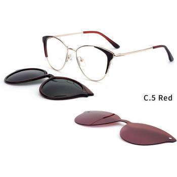 Ceofy 3-in-1 Magnetic Cat Eye Polarized Sunglasses for Women