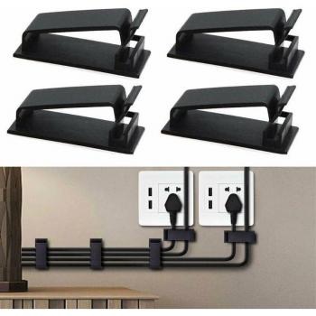 Cable Management Clips - 50PCS Self-Adhesive Wall Fasteners