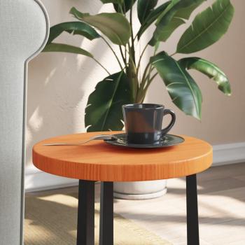 VidaXL Solid Pine Round Table Top Waxed Brown Ø30x2.5 cm