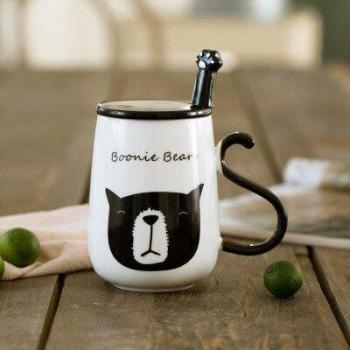 Coffret Tasse Porcelaine Chat 3D 500ml