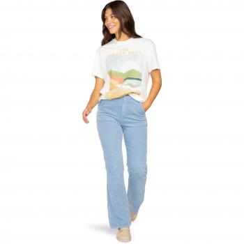 Billabong Wave Outdoorhose für Damen – 28M – 98% Walkfrottier, 2% Elasthan – Blau
