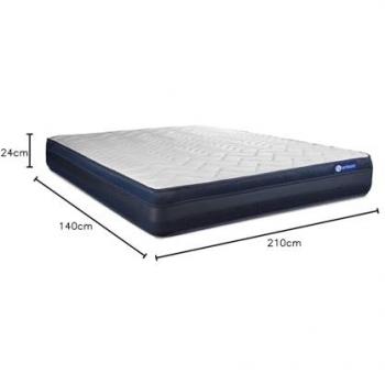 Colchón Actilatex Tech 140x210cm - Espesor 24cm - Látice y Memory Foam - Muy Rigido - 5 Zonas de Confort