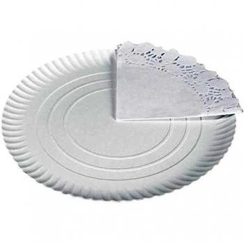 Maxi Bandeja de Cartón Ronda Blanco 30 cm