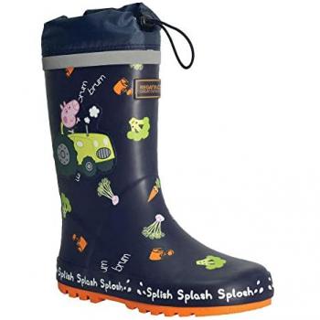 Bottes de Pluie Junior Regatta Peppa Pig Bleu – Taille 32, Promotion Vendredi Noir