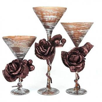 Decorative Glass Candle Holders Set of 3
