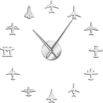 Reloj de pared arte de avión de combate