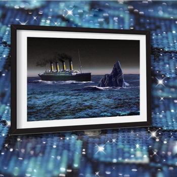 Peinture de diamant Cartoon Titanic 20x30CM