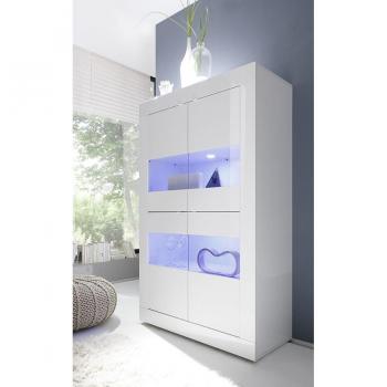 Beta Vetrina Doppia Colonna Bianco Lucido 102x162 cm