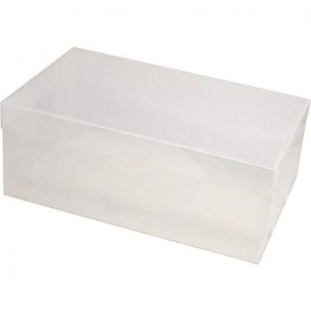 Boîte de rangement de chaussures en plastique transparent