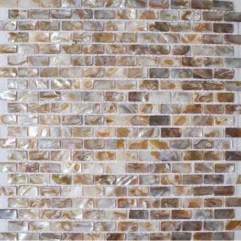 2mm Subway Brick White Yellow MOP035