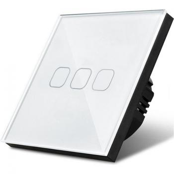 AIMENGTE 220V Glass Wall Touch Switch