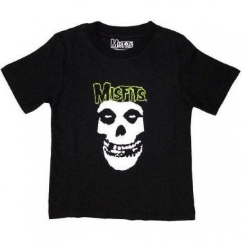 Totenkopf-Logo T-Shirt für Kinder 5-6 Jahre von Misfits schwarz