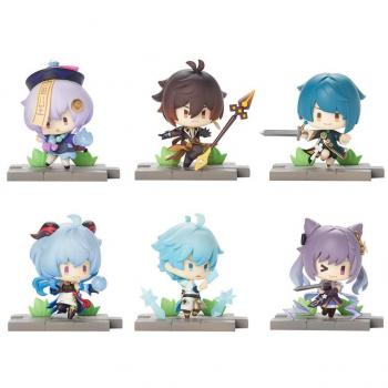 Mini collection de 6 figurines de combat Liyue – Genshin Impact