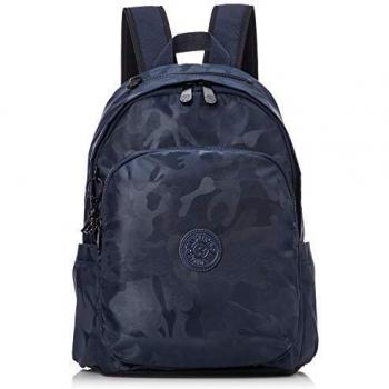 Mochila Delia de Kipling para Mujeres Azul Satin Camo