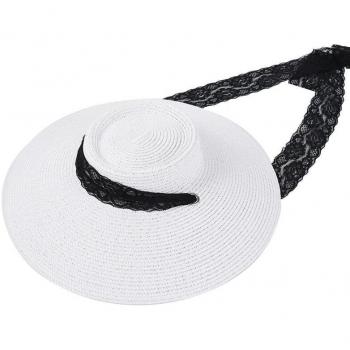 Sombrero Viajero UV Negro Encaje