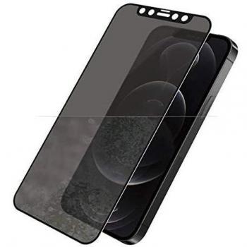 Anti-Spy Tempered Glass Screen Protector for iPhone 12/12 Pro - Black