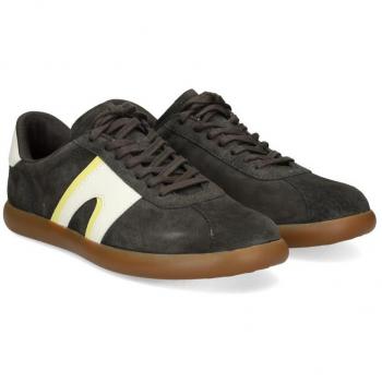 Baskets Camper Pelotas Soller en cuir lisse pour homme - Gris, taille 43