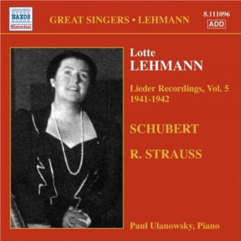 Lieder Recordings Volume 5, 1941-1942