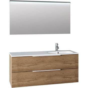LARISSA 3 pezzi rovere miele vasca da bagno