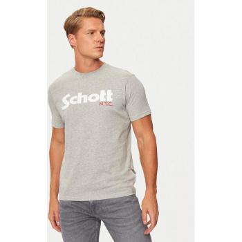 Schott Kurzarm T-Shirt mit Logo