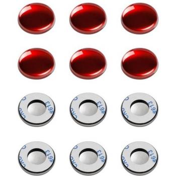 12pcs Metal Car Door Lock Screw Protector Cover for Mitsubishi Outlander