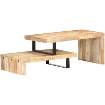 Ensemble de Tables Basses en Manguier et Fer
