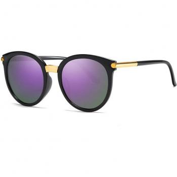 Retro Cat Eye Sunglasses for Women - Mirror Lens
