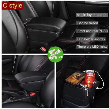 Accoudoir rotatif avec support de tasse pour Toyota Hilux
