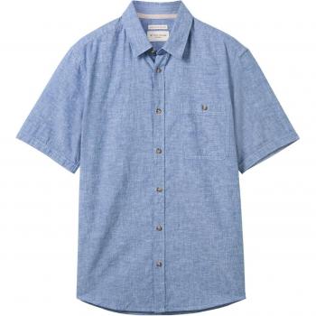 TOM TAILOR Hemd Regular Fit Blau Größe L