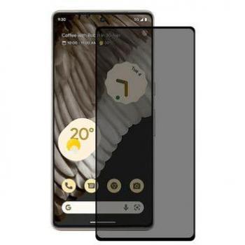 Protezione Schermo in Vetro Temperato Privacy per Google Pixel 7 Pro - Bordo Nero