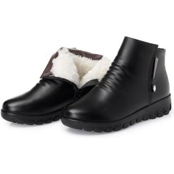 Bottes courtes à fourrure pour femmes Cresfimix