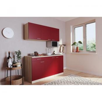 Cucina Mini Rovere Rosso Semplice