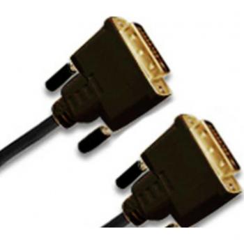 Cable DVI-D 1 metro con conectores dorados