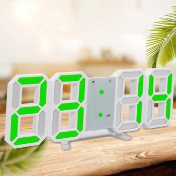 Réveil LED 3D moderne avec fonction Snooze