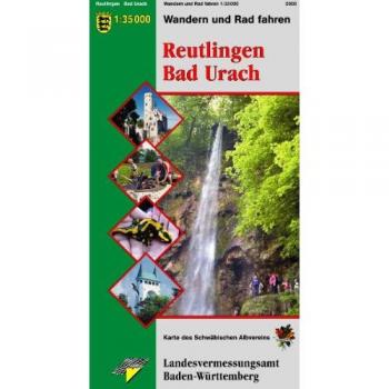 Reutlingen Bad Urach: Wandern und Radfahren 1:35000