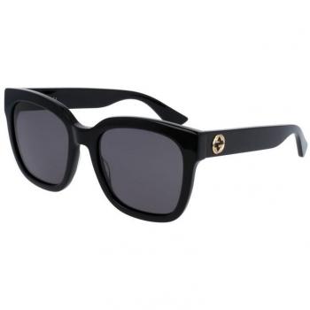 Gucci Black Sunglasses for Women, Size 54 MM with Grey Lenses