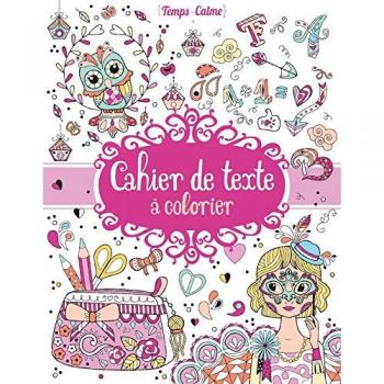 Cahier de texte à colorier