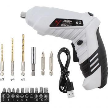 Rechargeable Cordless Electric Screwdriver with USB