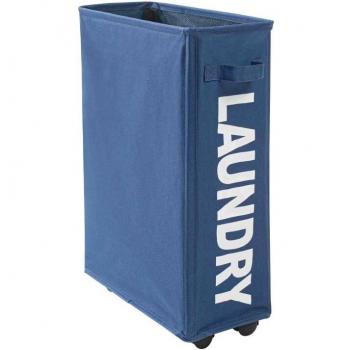 Aluminum Frame Tall Laundry Basket with Universal Wheels