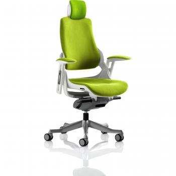 Fully Bespoke Colour Executive Chair with Headrest - Myrrh Green