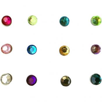 12pcs Colorful Acrylic Magnetic Wine Glass Identifiers