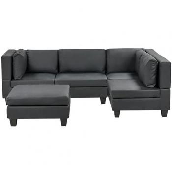 Canapé Moderne 4 Places avec Ottoman Gauche