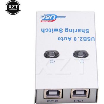 USB 2.0 4-Port Auto Sharing Switch for PC, Printer, Scanner