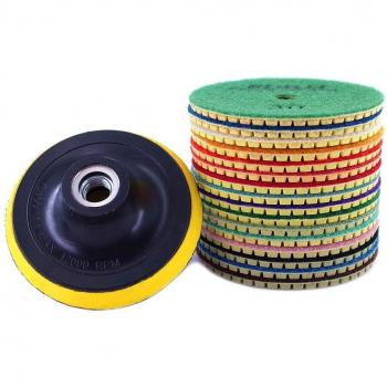 Profi Polierpads für Granit und Marmor - 17 Stück