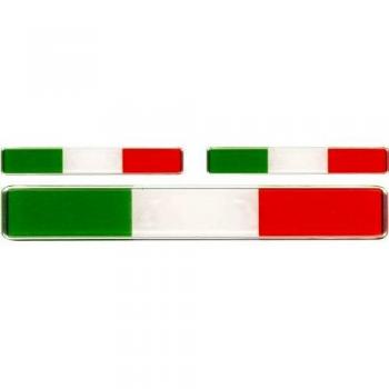 Pack de 3 Autocollants 3D Drapeau d'Italie
