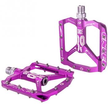 Pedales de bicicleta BMX ultraligeros de aleación de aluminio con rodamiento DU, 1 par