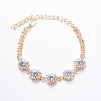 Luxury Pet Collar with Three Rows of Gemstone Love Crystal