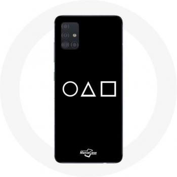 Squid Game Symbols Case for Samsung Galaxy A51 - Circle, Square, Triangle