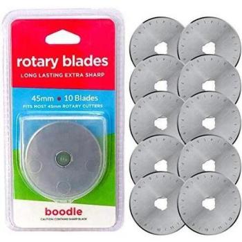 SKS‑7 45mm Rotary Cutter Replacement Blades (10 pcs)