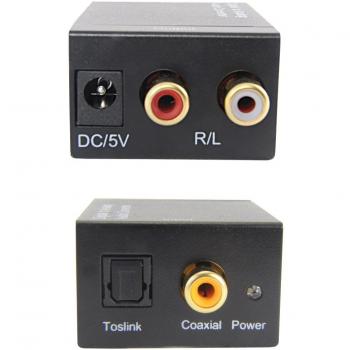 Incutex Digital Audio Converter (Toslink & Coaxial) to Analogue (Cinch) Decoder